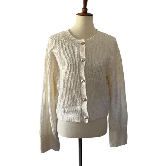 Abercrombie & Fitch Knit Cardigan Sweater Pearl Button Medium - Picture 1 of 6